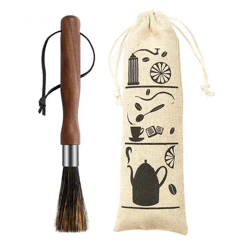 

Coffee Machine Cleaning Brush Espresso Machine Cleaner Grinders Cleaning Tool With Storage Bag For Barista Home Kitchen