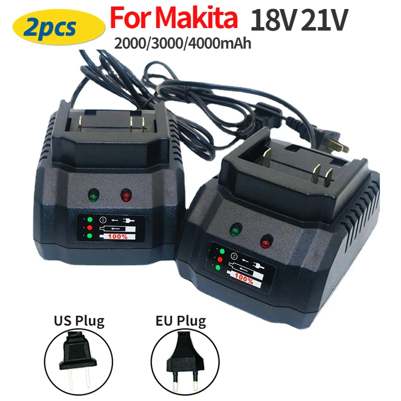 Зарядное устройство для Makita 18 в 21 литий-ионный аккумулятор BL1415 BL1420 BL1815 BL1830 BL1840 BL1860