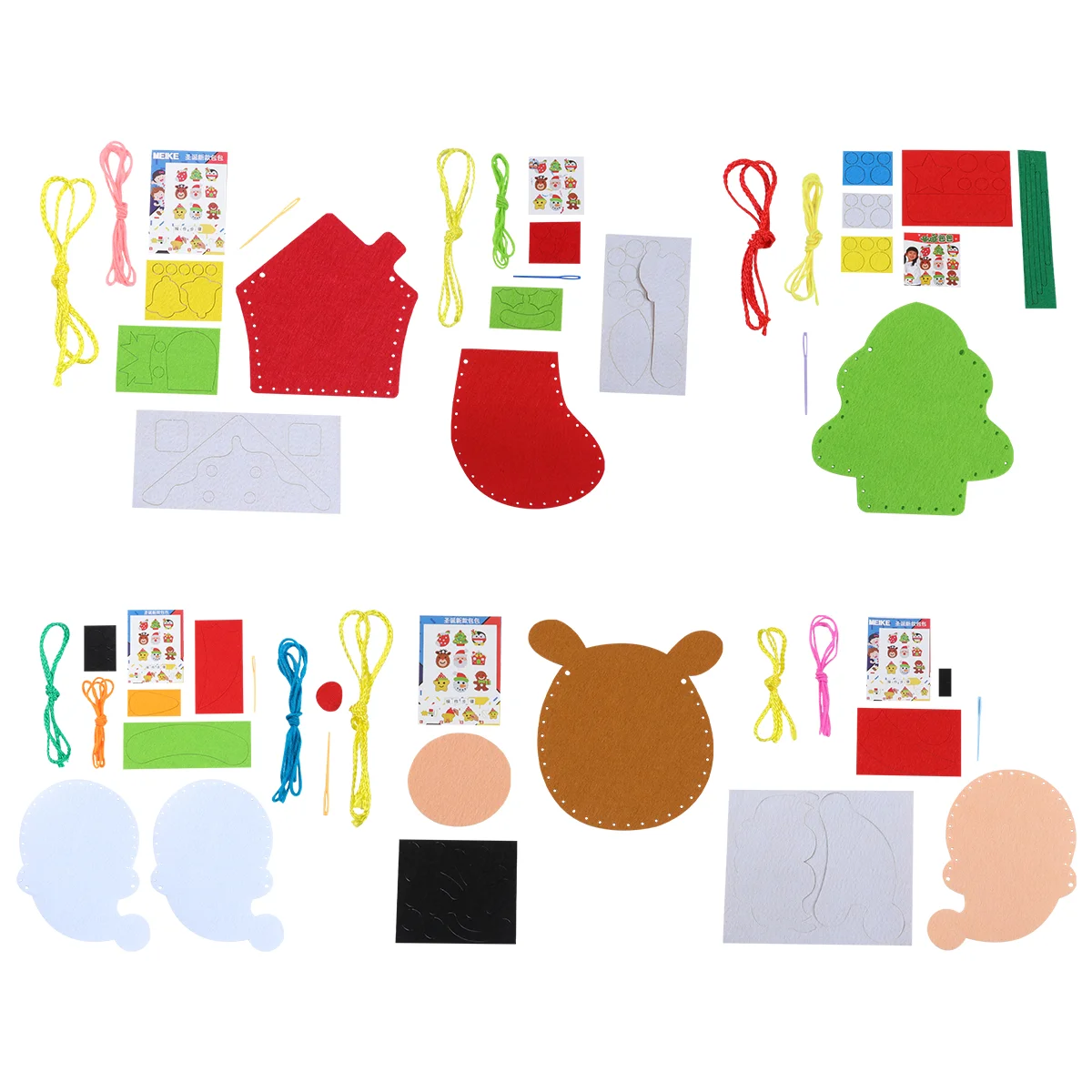 

Christmasdiy Craft Gift Treat Felt Sewing Kids Goodie Kitsprojects Material Homemade Ornaments Gifts Partycrafts Ornament Sacks