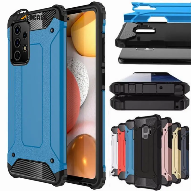 

Shockproof Phone Case For Samsung Galaxy A72 Hybrid Rugged Armor Silicone Cover For Galaxy A42 A32 A52 A12 A02S A82 A22 F52 F62