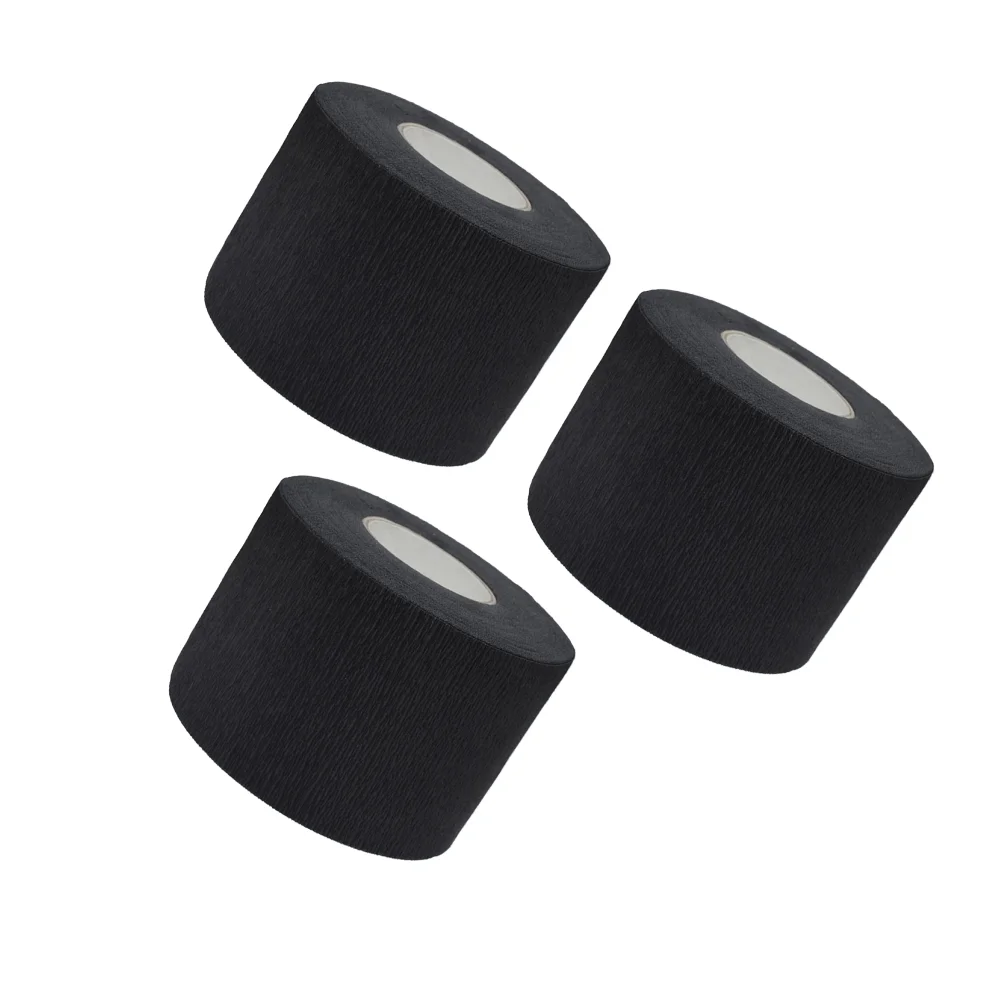 

3 Rolls Neck Paper Strips Barber Salon Hairdressing Neck Strips Stretchable Paper Neckband Barber Accessories