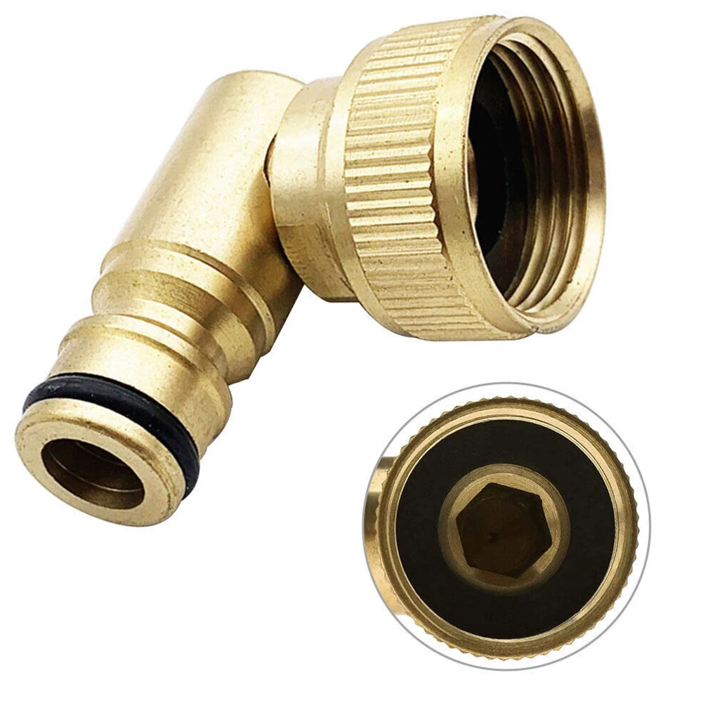 

Hose Reel Swivel Elbow Quick Connector 90-degree Nipple Connector Garden Hose Tap Converter For Hoselock Plug 3/4in BSP Female