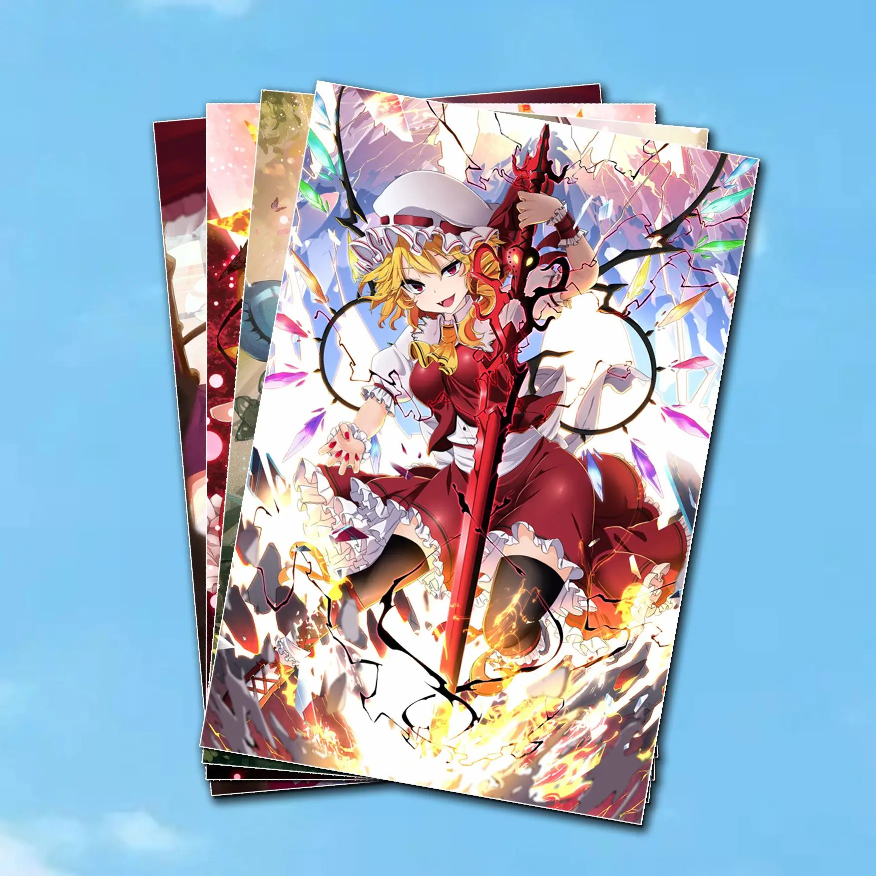 

(Fanmade) Китайский аниме-проект Shrine Maiden Touhou Project Плакат-карта Наклейка Акриловая подставка Картинная книга Брелок