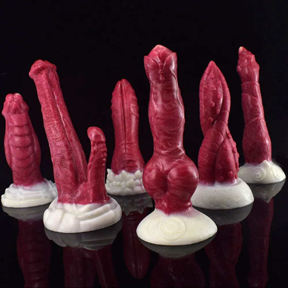 Big Animal Dildo Huge Anal Plug Large Realistic Dildo Silicone Butt Plug Vaginal Anal Dilator Sex Toys for Men Women Masturbator