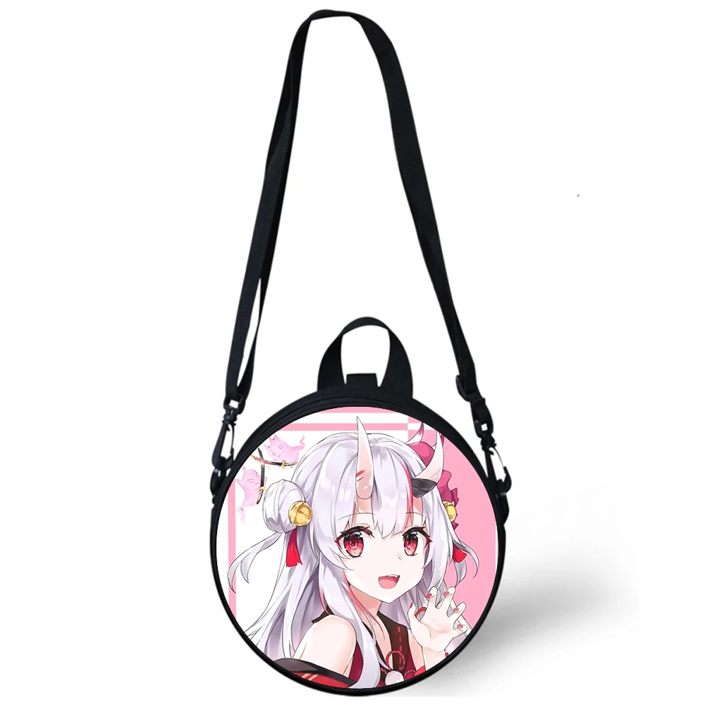 Nakiri Ayame hololive girl Child kindergarten Bag Print Crossbody Shoulder Bags For School Women Mini Round Bagpacks Rugtas Bag