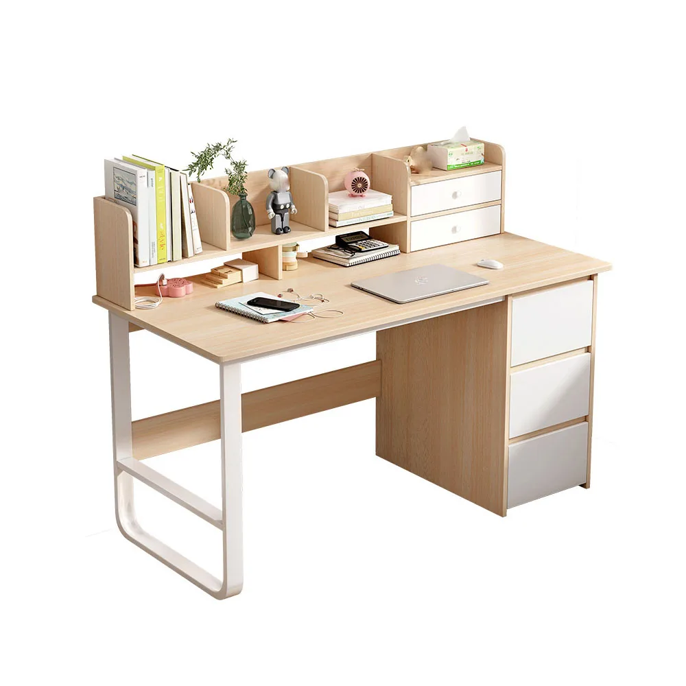 

Стол компьютерный в стиле минимализма, современный домашний учебный столик с противоскользящими ковриками для ног, доска для спальни, гостиной, обучения, офиса
