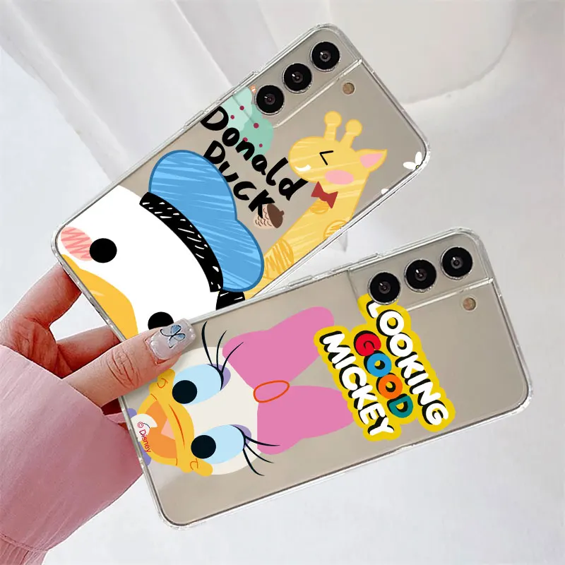 Милый прозрачный чехол «Дональд Дак» для Samsung Galaxy S23 S22 S20 FE S21 S10 S9 Plus Note 20 Ultra 10 Lite, мягкий ТПУ чехол для телефона (art.: 3920c2cd68fa0) - 3920c2cd68fa0
