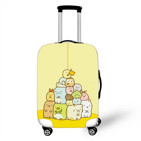 Новый чемодан Sumikkogurashi с цветным графическим рисунком, Пылезащитный Водонепроницаемый чехол унисекс, защитный чехол