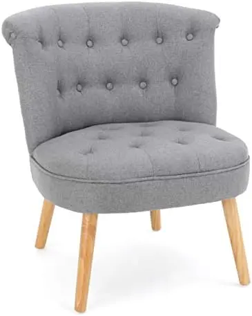 

Fabric Tufted Chair, Orange