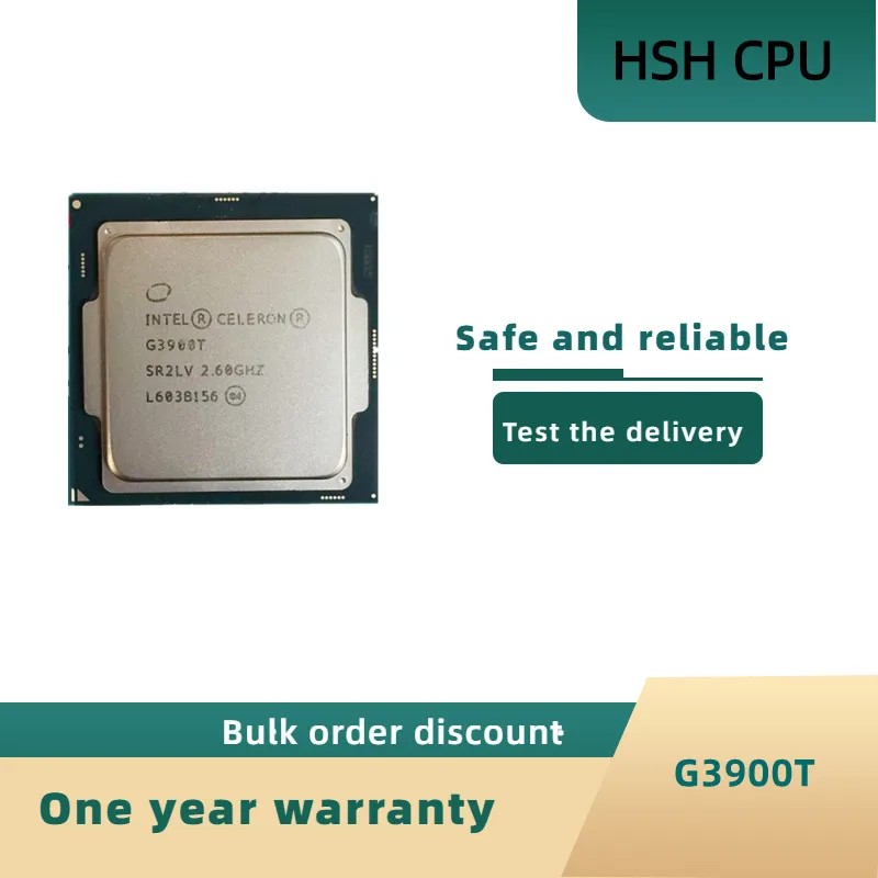 

Intel Celeron G3900T 2.6 GHz Dual-Core Dual-Thread CPU Processor 2M 35W LGA 1151