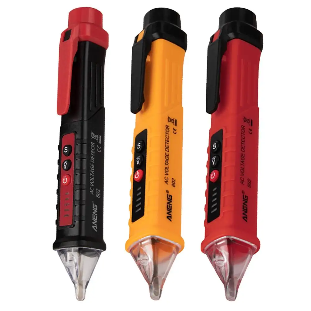 

ANENG Voltage Tester Pen AC 10V/48V/1000V Digital Voltage Detectors Pen Smart Non-Contact Volt Detector Sensor Test Pencil
