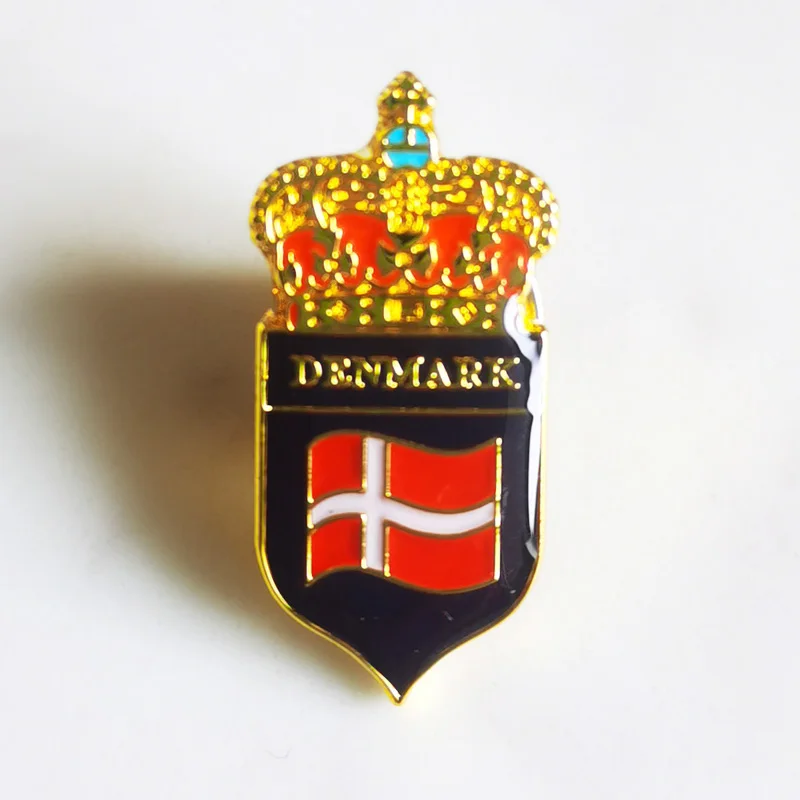 Изготовленная на заказ заколка для лацканов Копенгаген Дания золотая булавка с