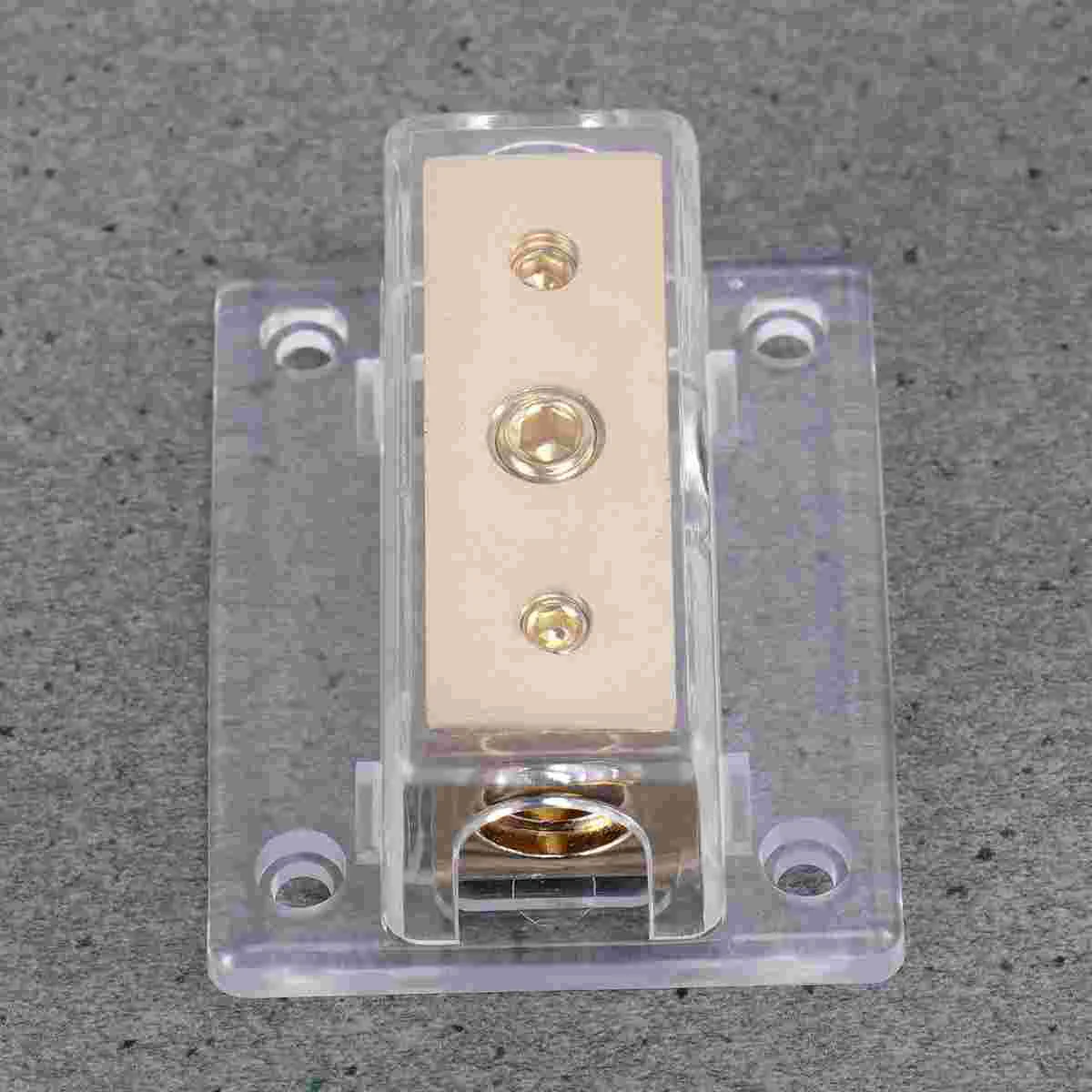 

1PC Car Ground Divider Durable Professional Sturdy Practical Car Ground Adapter Junction Box Car
