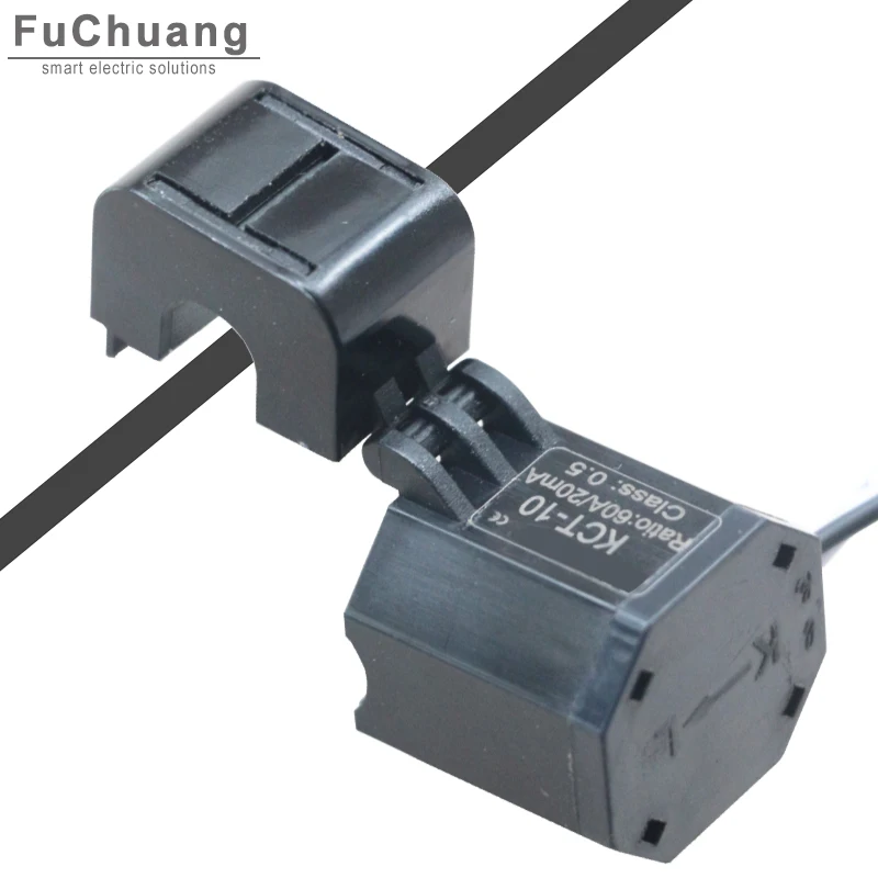 

Трансформатор тока KCT-10, датчик переменного тока 20 А, 30 А, 50 А, 60 А, 75 а, трансформаторы с раздельным сердечником без выключения питания, простота установки