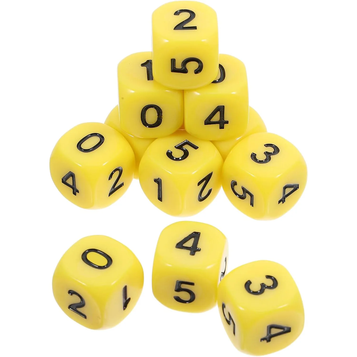 Аксессуары для цифровых пазлов 0-5 Желтые кости 16 мм