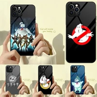 ghostbusters phone case tempered glass for iphone 13 12 11 pro max mini x xr xs max 8 7 6s plus se 2020 shell fundas