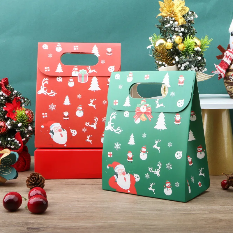 

Счастливого Рождества, конфеты, подарки, ручные сумки, бумажные картонные сумки, оригинальные украшения для дома, новый год 2024