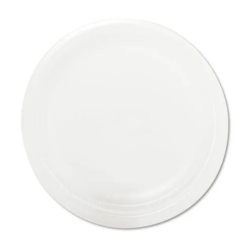 

9PWQR Quiet Classic Laminated 9 in. Foam Plates - White (125-Piece/Pack)