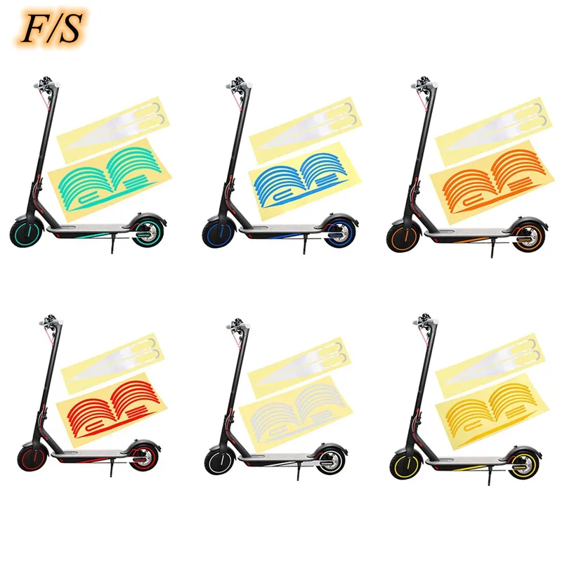 

Reflective Styling Stickers For Xiaomi Mijia 1/1S/Pro Electric Scooter Night Safety Skateboard Accessories HQ
