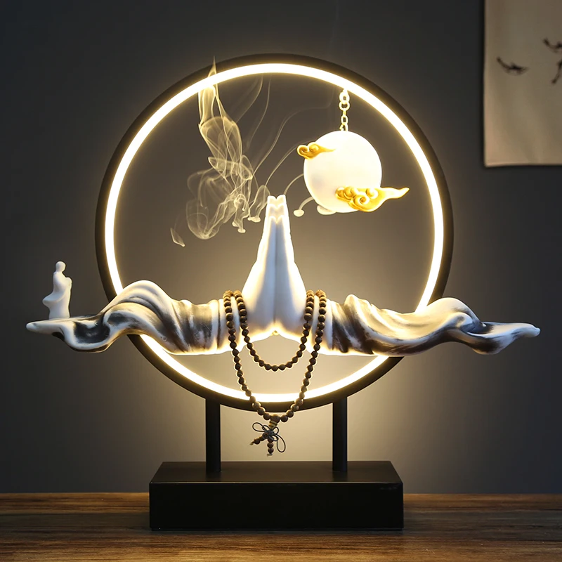 Backflow Incense Burner Cone Chinese Quemador De Incienso Home Decor