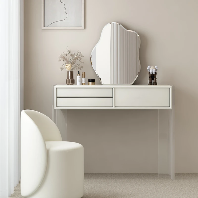 

Новый прозрачный столик для макияжа для спальни, квартиры, Интернет-знаменитостей, подвесной шкаф для хранения краски