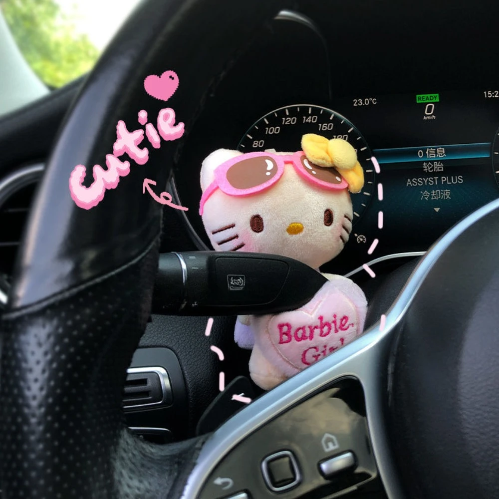 Плюшевые солнцезащитные очки Hello Kitty KT кукла-кошка клатч автомобильный дворник