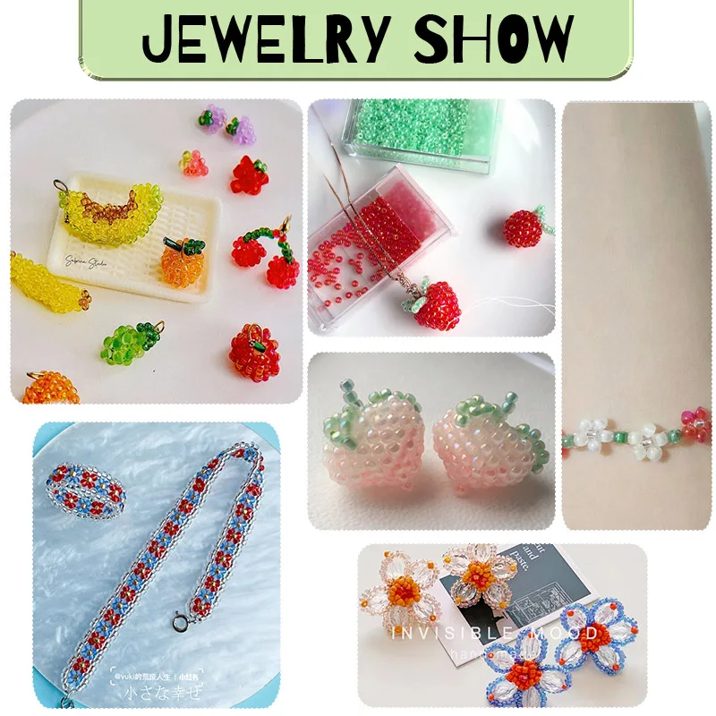 1300PCS 2mm Transparent AB Multicolor Glass Seed Beads For Needlework For Jewelry Making DIY Beading Bracelets Earring Supplies