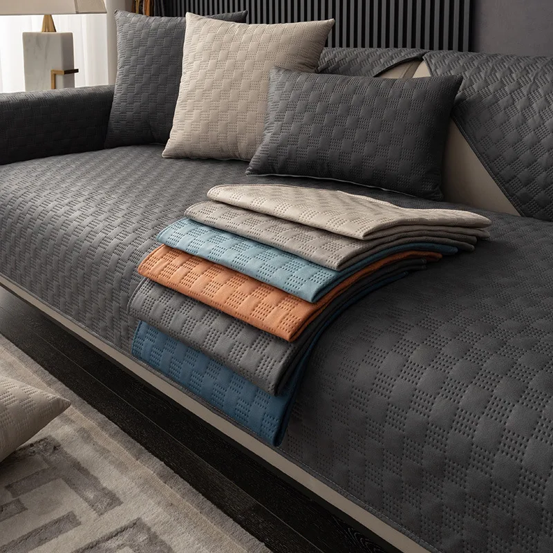 

Sofa Cover Non-slip Non Sticky Hair Technology Cloth Four Seasons Universal Sofa Cover for Living Room