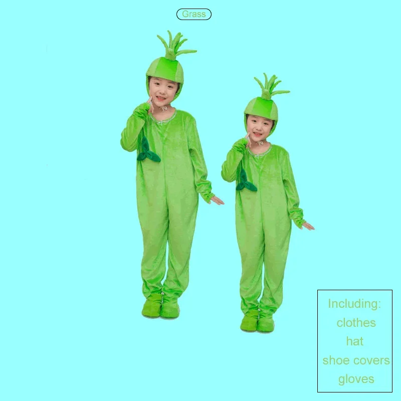 Детский костюм для вечеринки с растениями большого дерева фестивальный