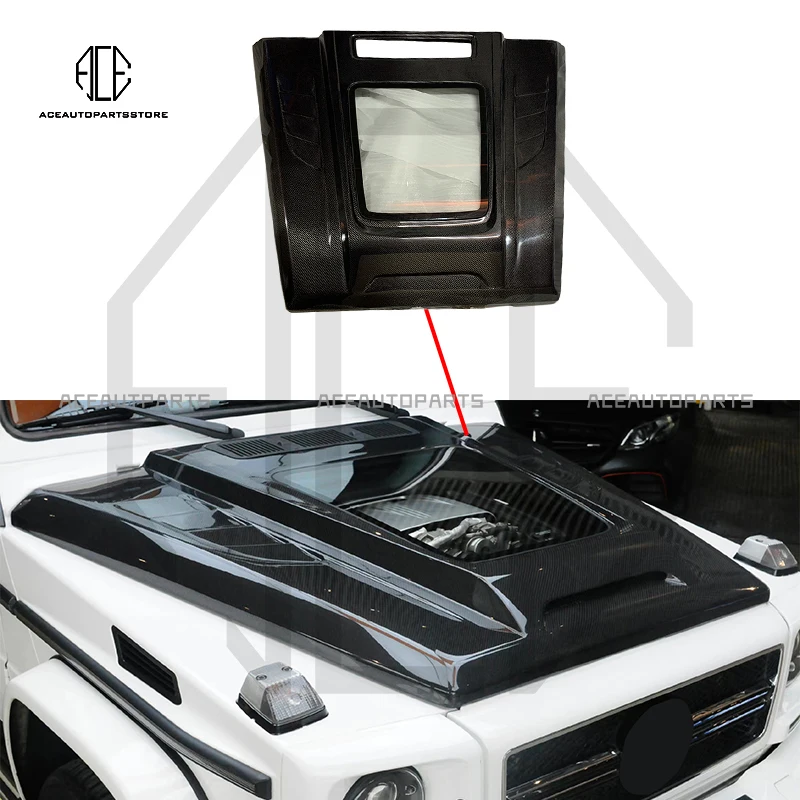 НАКЛАДКА ДЛЯ BENZ G-CLASS W463 G500 G55 G63 G350 IMP STYLE CARBON FIBER BONNET FOR HOOD RACING