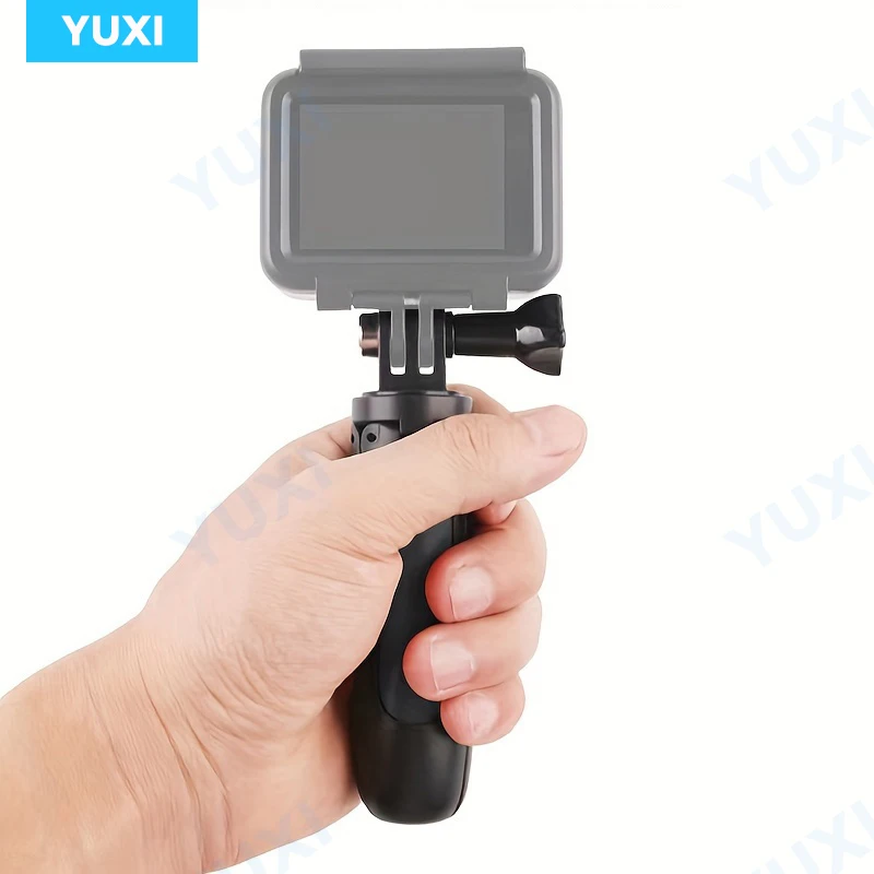 Фото Мини-штатив для селфи, выдвижной складной портативный штатив для GoPro Hero 13 12 11 10, черный аксессуар для камеры DJI Osmo Insta360 №1