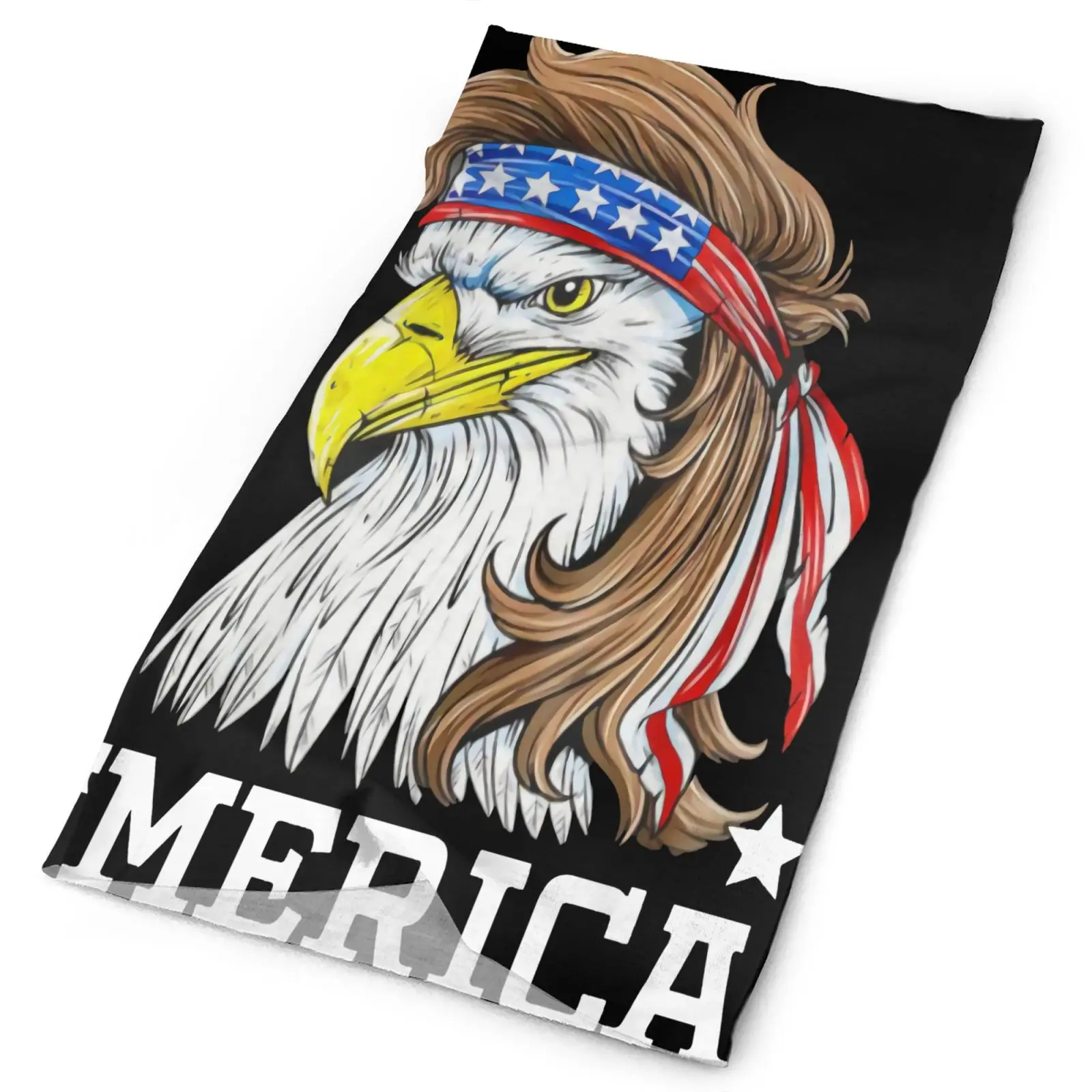 

Merica Bald Eagle Usa Patriotic American Men's Bandana Balaclava Woman Hunting Fishing Scarf Scarf Bandanas Facemask Face Mask