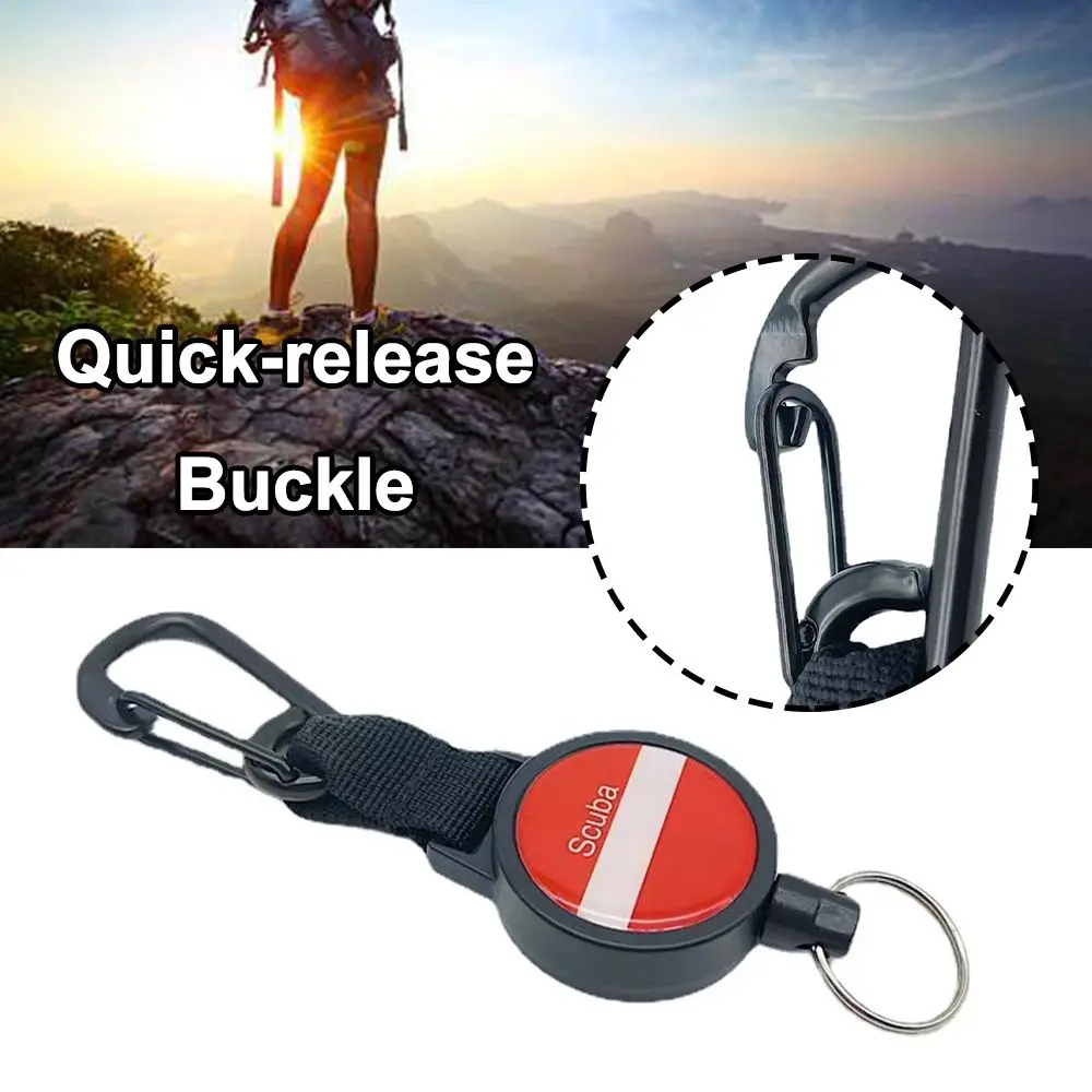 

Buckle Stainless Steel Diving Wire Lanyard Scuba Diving Spring Rope Under Water Accessories Snorkeling Gear Hook