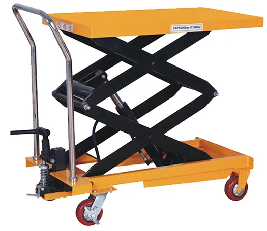 

Portable Lift Scissor Mini Lift Table/Removable Cart/ Manual Lift Table