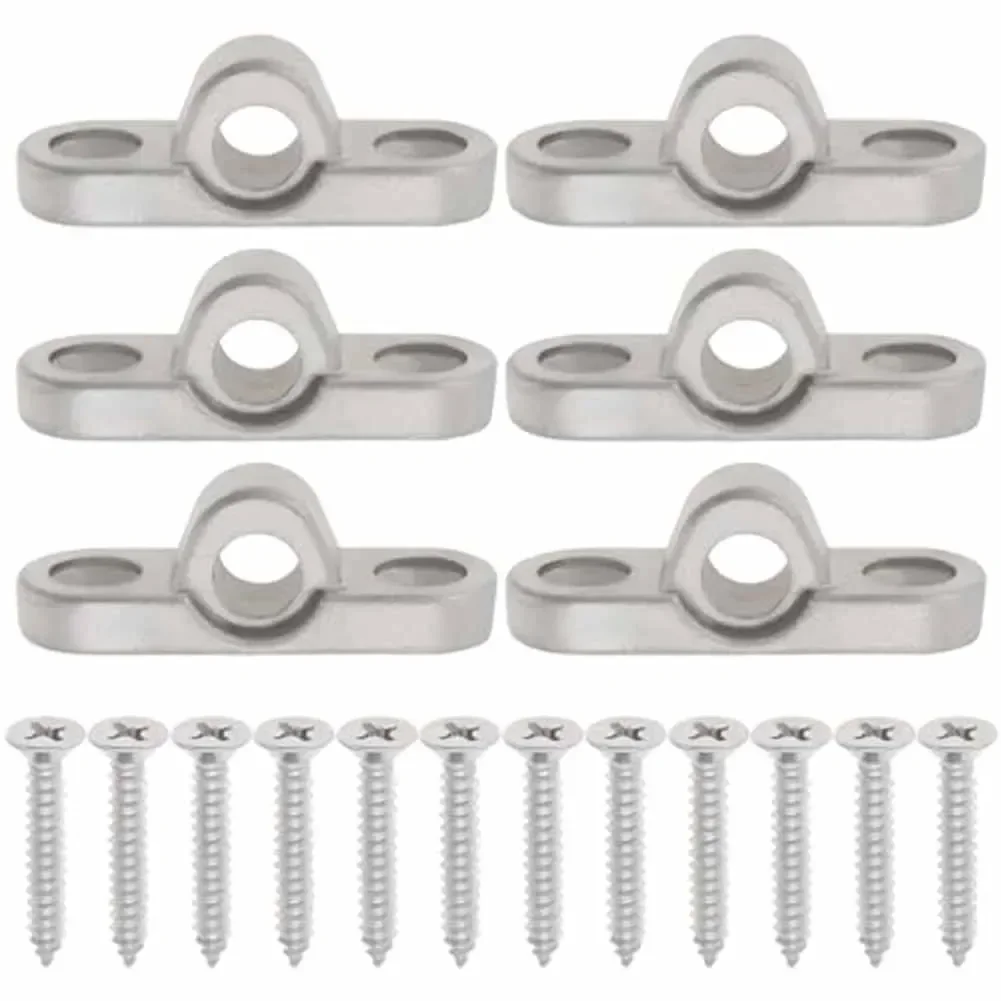 

6 шт., люверсы для тента из нержавеющей стали, настенные люверсы для каравана, дома на колесах, палатка, солнцезащитный козырек, фиксирующая пряжка, запчасти для автофургона, аксессуары