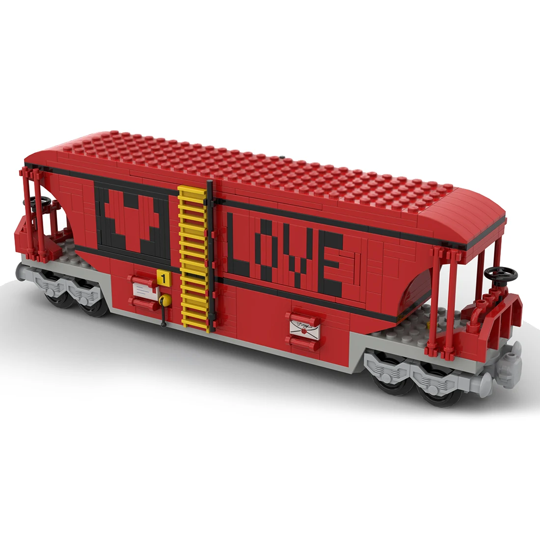 

Authorized 478PCS MOC-120175 Valentine's Day Train Carriage Model MOC Building Blocks Set Toys