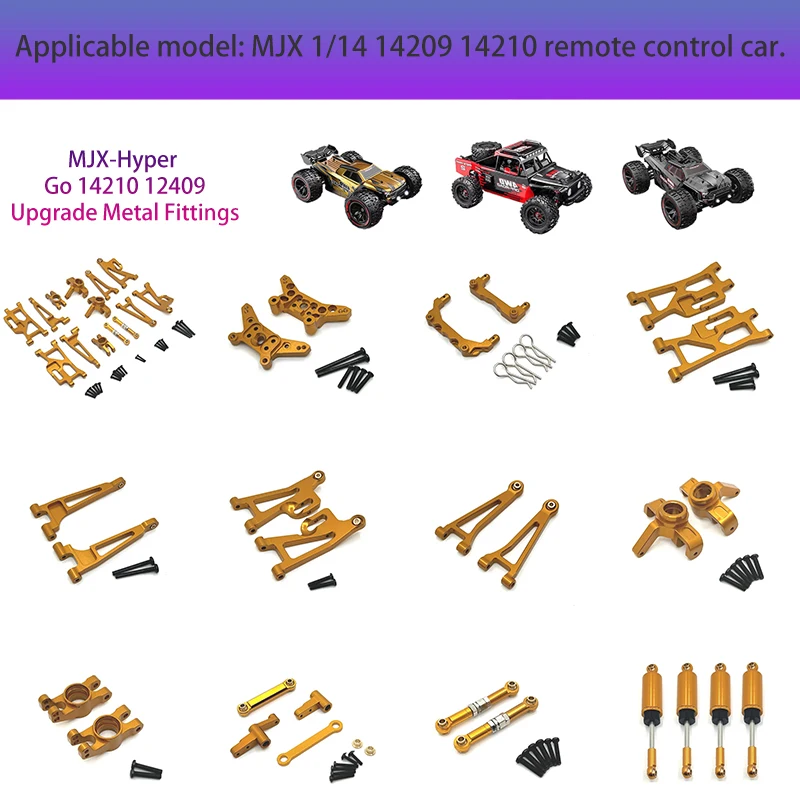 Конjunto De Grupo De닥 Модное управление с ЧПУ Con Rodamientos Para 1/14 MJX 14209 14210 Радиоуправляемая