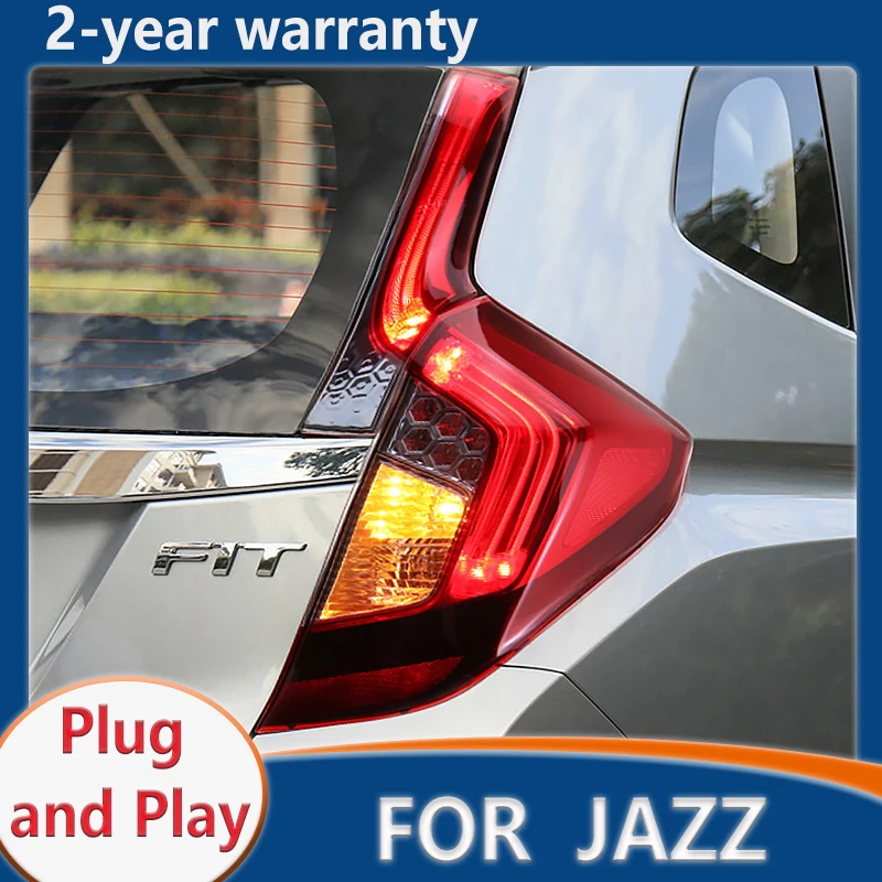 Задний фонарь для Honda Fit GK5 GK 5 2014-2019 светодиодный DRL стоп-сигнал желтый поворот