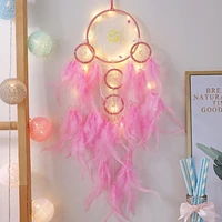 dream catcher windbell feather pendant room decoration dream catcher wall decoration home pendant gift shooting props