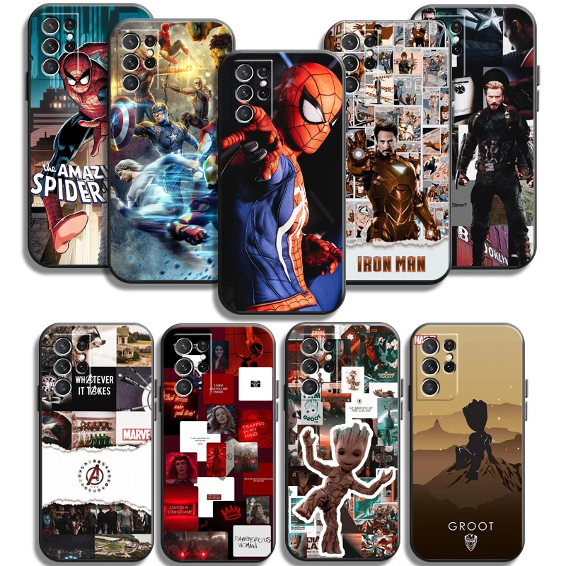

Marvel Iron Man Spiderman Funda Cases Coque Soft TPU