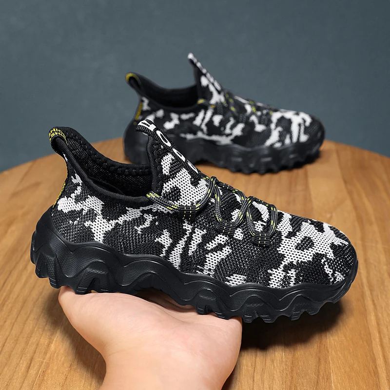 Children's Camouflage Sneakers Fashion Boy Girl Sports Shoes Baby Kids Breathable Running Shoes Toddler Soft Comfortable
