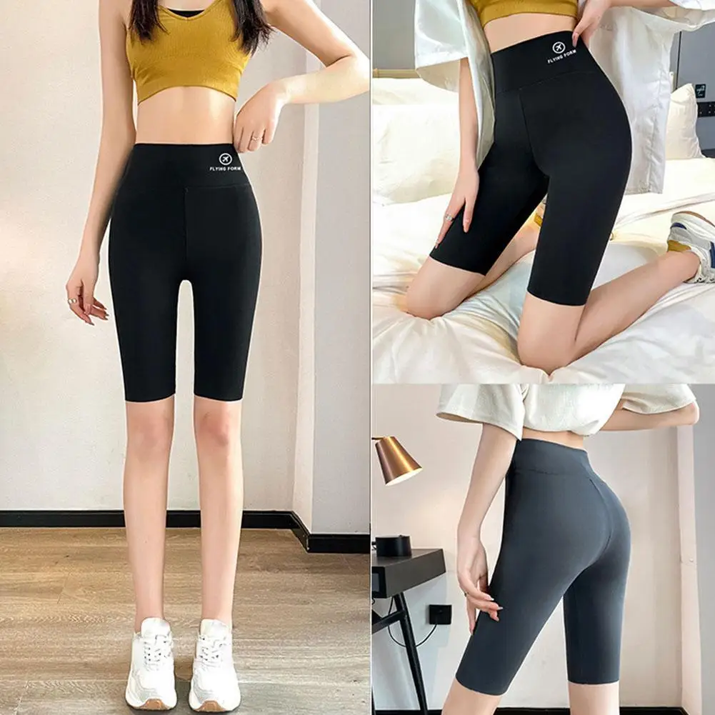 

Женские спортивные шорты для йоги утолщенные однотонные брюки для фитнеса бесшовные мягкие тренировочные быстросохнущие спортивные штаны
