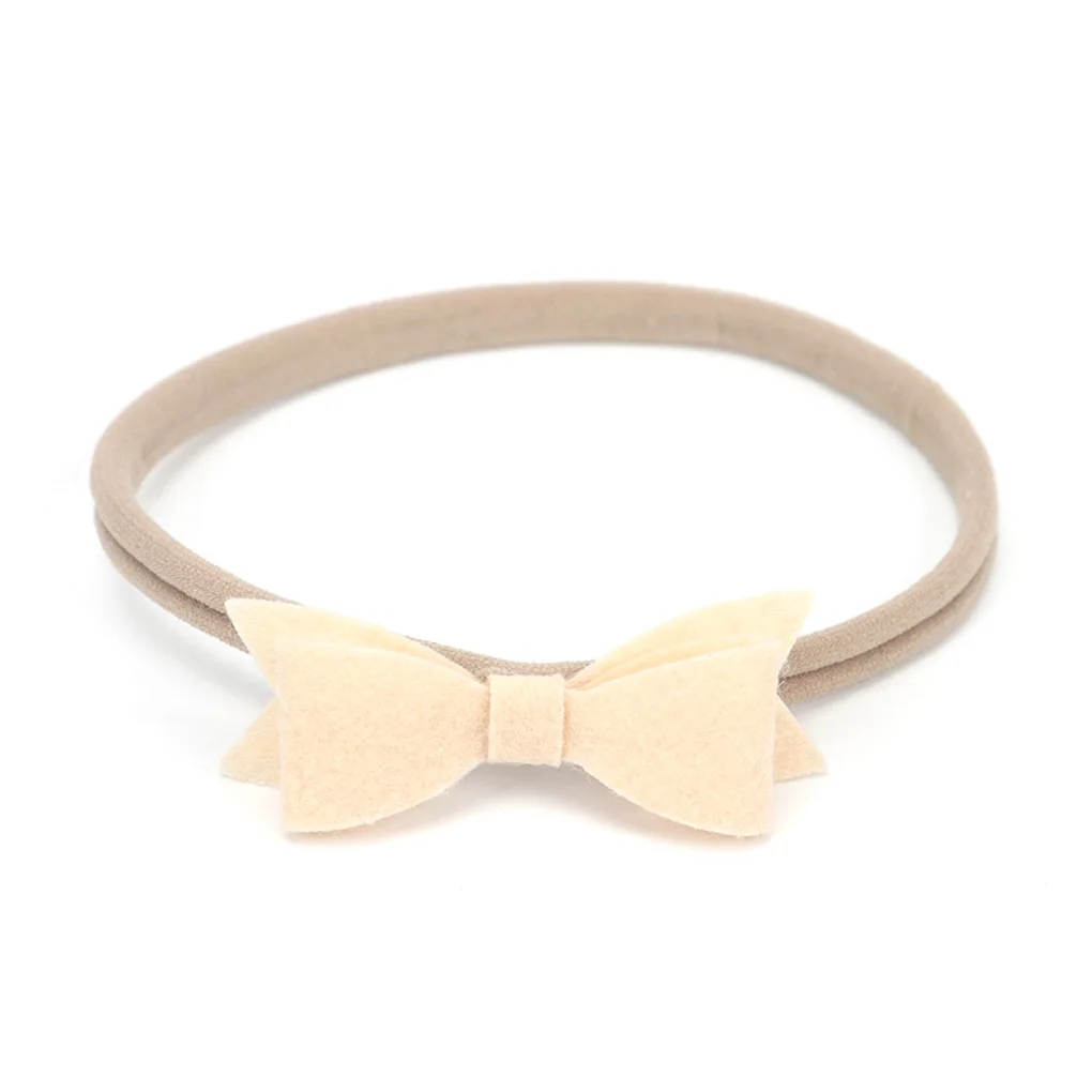 

Новые аксессуары для волос, тюрбан для девочек, головные уборы, Детская повязка на голову, повязка на голову с бантом, белая однотонная Милая...