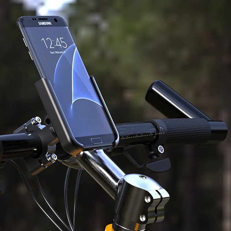 

360 Degree Universal Metal Bike Motorcycle Motorbike Mirror Handlebar Smart Phone Holder Stand Mount For iPhone Xiaomi Samsung