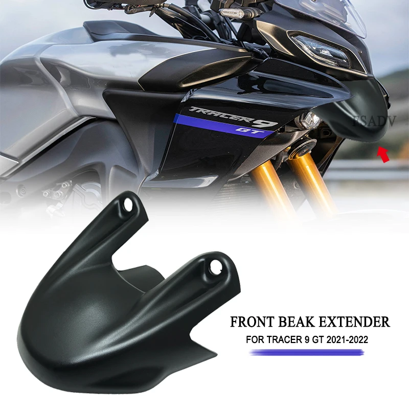 

Fit For YAMAHA Tracer 9 GT 9GT 900 900GT 2021 2022 Motorcycle Front Wheel Extender Fender Beak Extension Cover Extender Mudguard