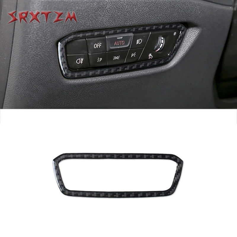

Car Head Lamp Light Switch Headlight Adjustment Panel Decorative Frame For BMW G20 G28 3 Series 2019-2021 Accessories