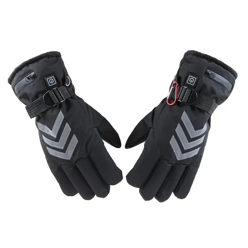 

Водонепроницаемые перчатки для спорта на открытом воздухе, перчатки с электрическим подогревом, светоотражающие теплые мотоциклетные сенсорные перчатки с литиевой батареей