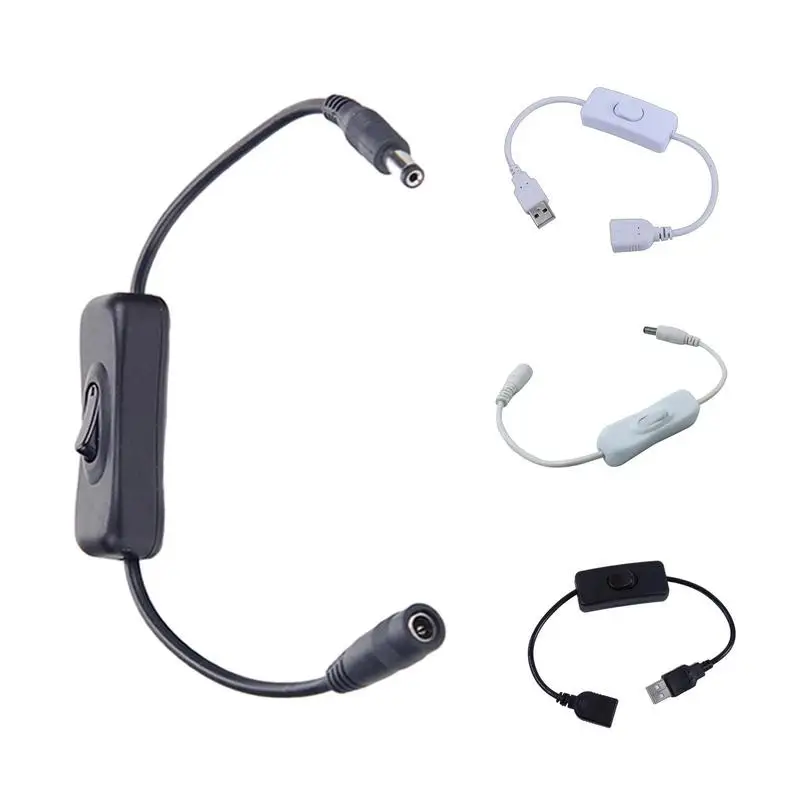 

DC Inline With On Off Switch DC5521 Male To Female On-Off Power Switch Electrics Accessories Light Control Tool For Table Lamps