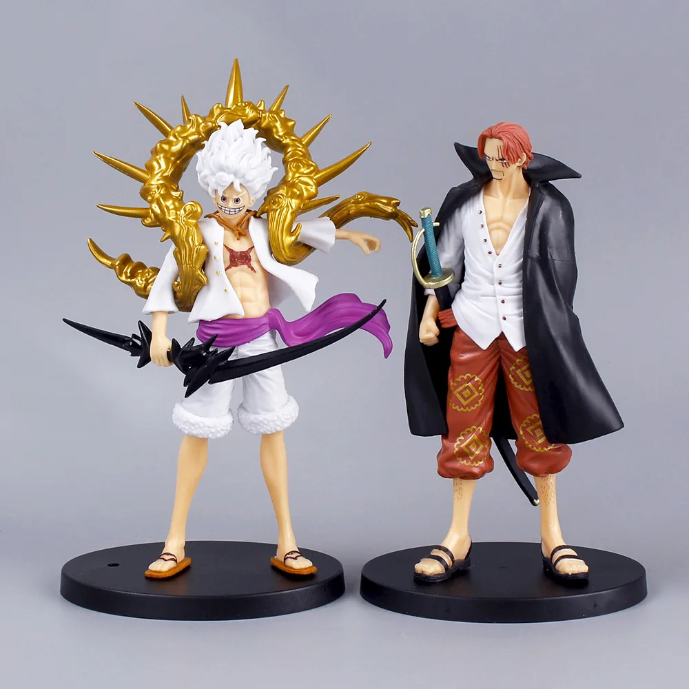 

18.5 Anime One Piece Action Figure Gear 5 Figures Sun God Nika Luffy Shanks Figure Collection Model Pvc Figurine Toys Gifts