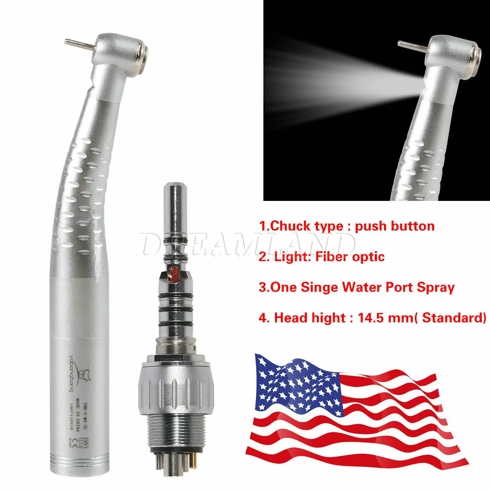 Стоматологическая волоконно-оптическая лампа высокоскоростной наконечник